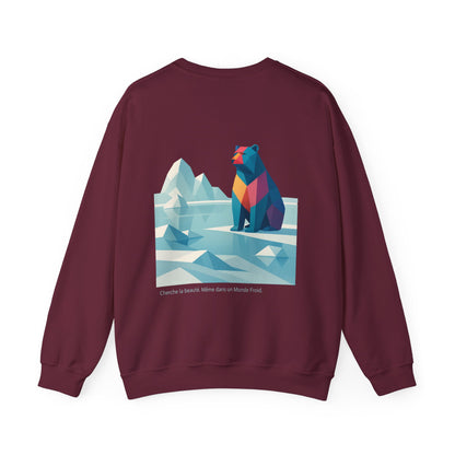 Cherche la beauté. Même dans un Monde Froid Crewneck