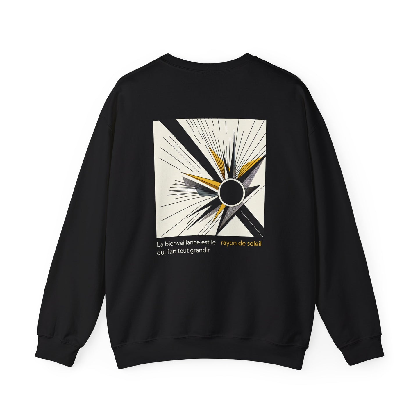 La bienveillance est le rayon de soleil qui fait tout grandir. Sweat à col rond 