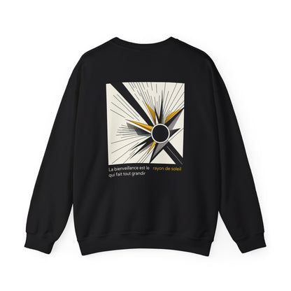 La bienveillance est le rayon de soleil qui fait tout grandir. Sweat à col rond 