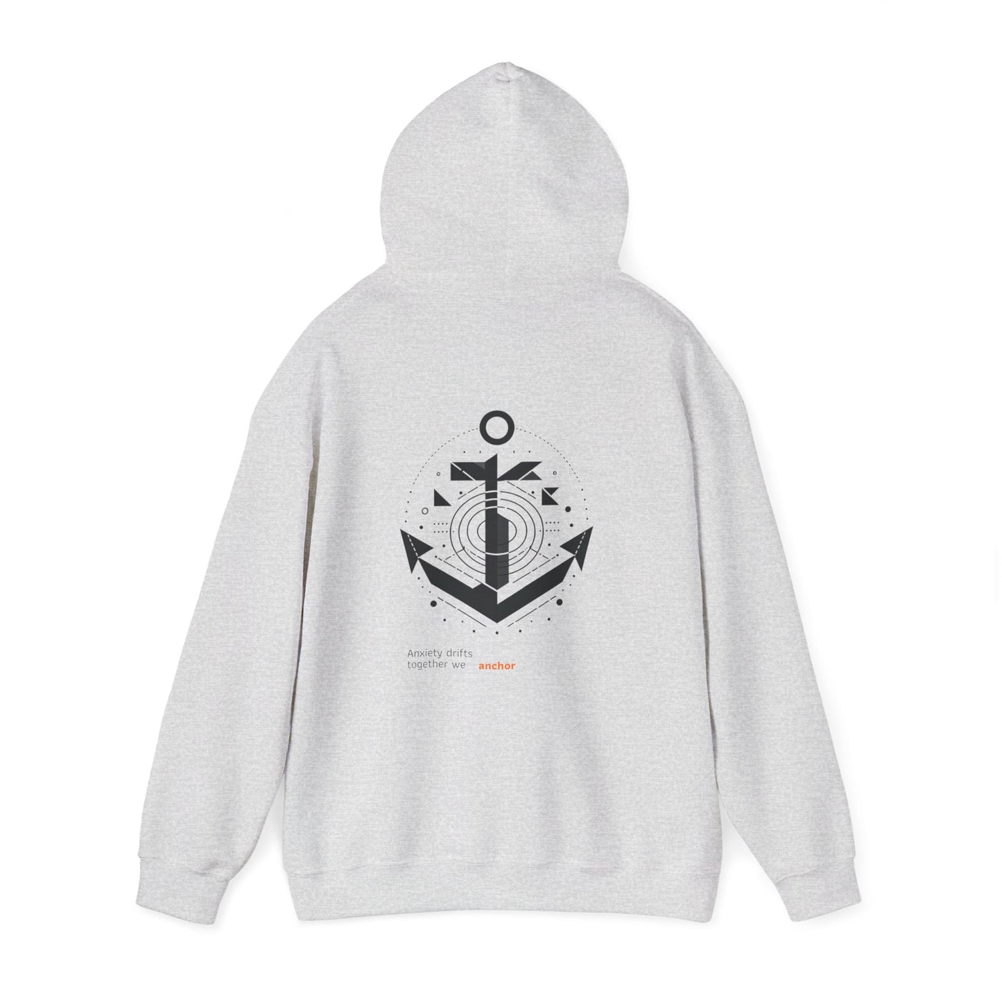 Anxiety drifts, together we anchor Hoodie