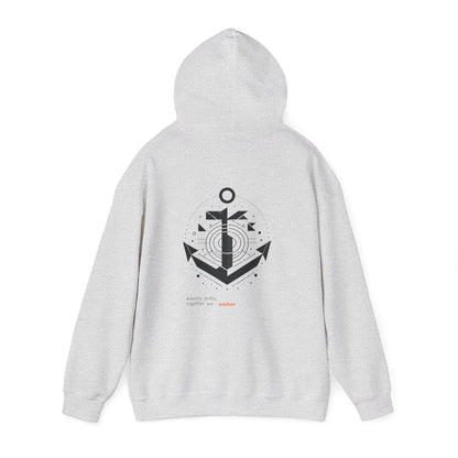 Anxiety drifts, together we anchor Hoodie