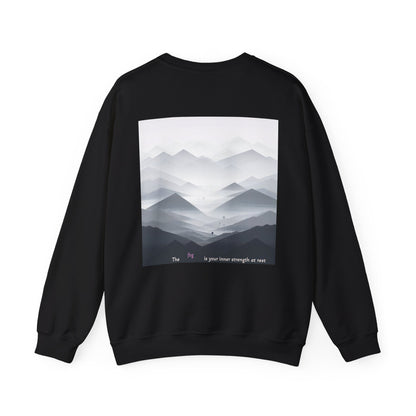 The fog is your inner strength at rest Crewneck