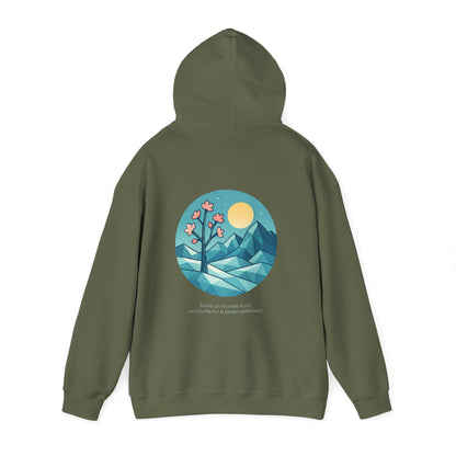 Dans un monde froid, accroche-toi à l'émerveillement Hoodie