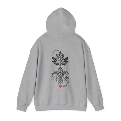 Plant peace, Grow love Hoodie
