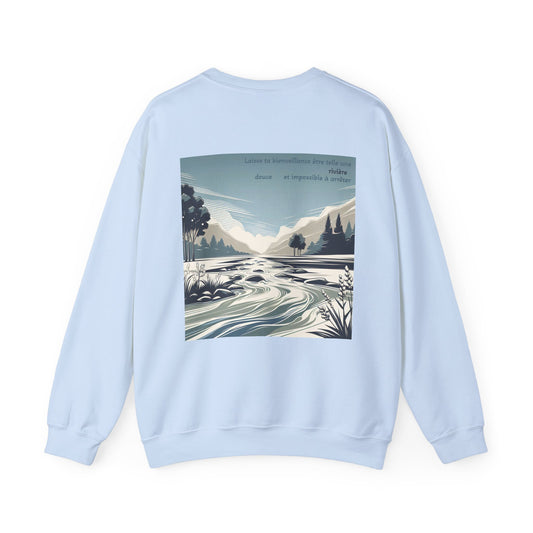 Laisse ta bienveillance être telle une rivière, douce et impossible à arrêter Crewneck