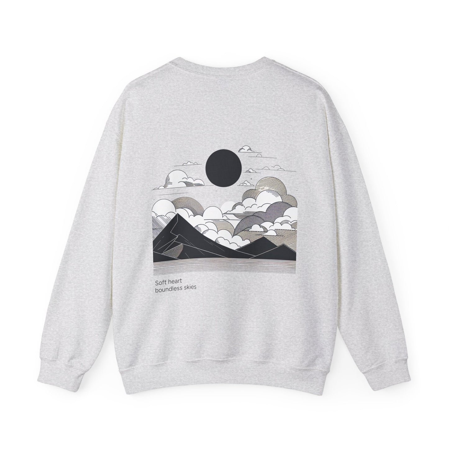 Soft heart, boundless skies Crewneck