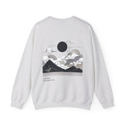 Soft heart, boundless skies Crewneck