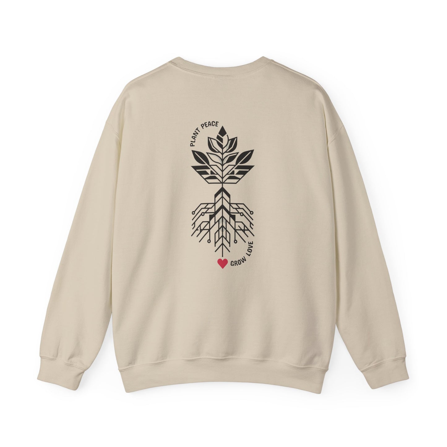 Plant peace, grow love. Sweat à col rond  