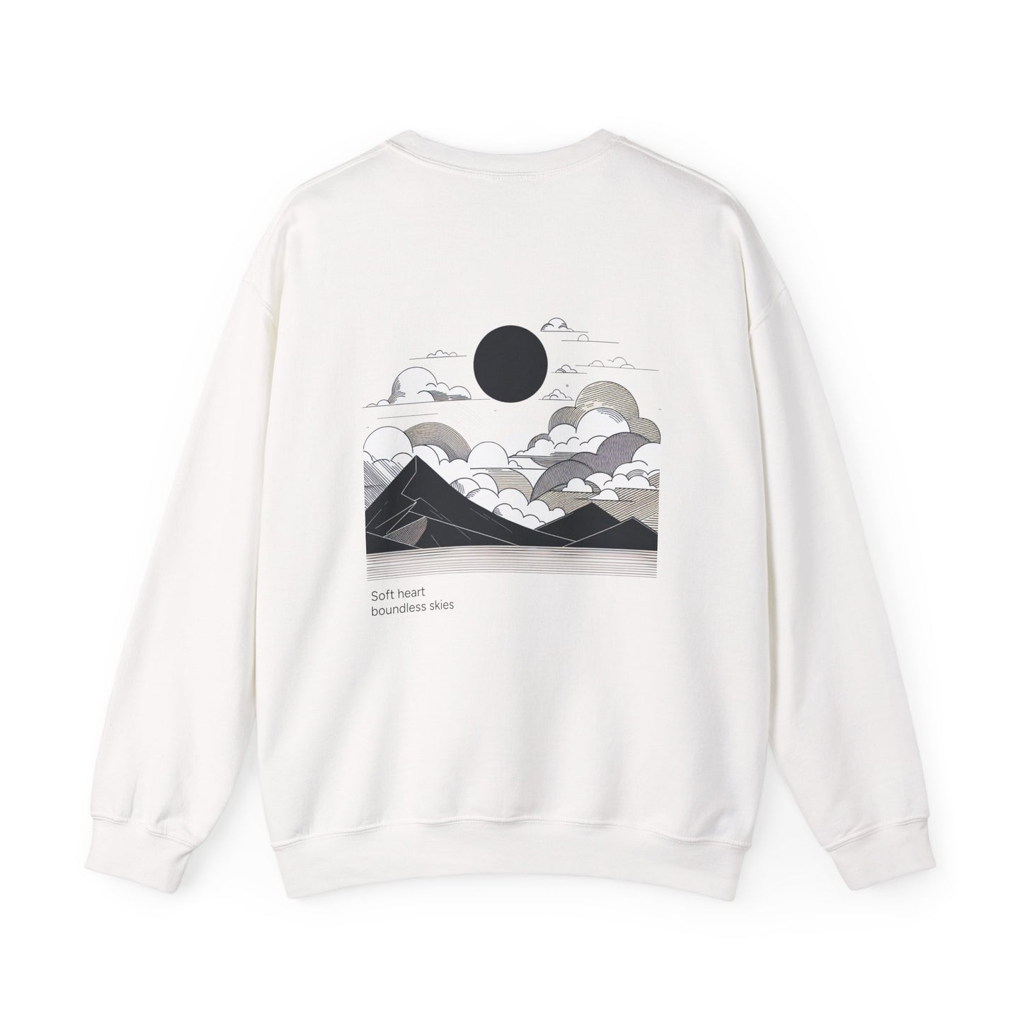 Soft heart, boundless skies. Sweat à col rond 