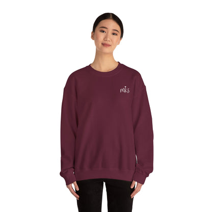 Let your kindness be like a river, Gentle and impossible to stop Crewneck