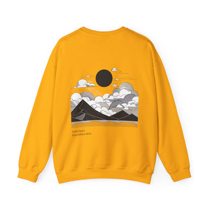 Soft heart, boundless skies Crewneck