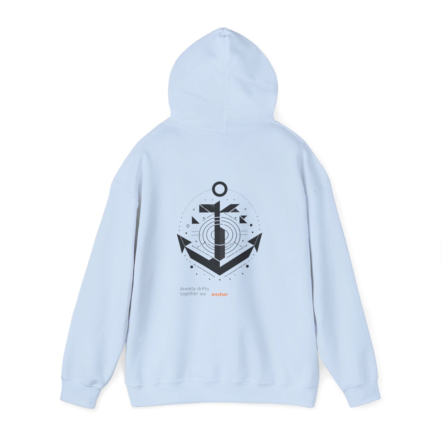 Anxiety drifts, together we anchor Hoodie