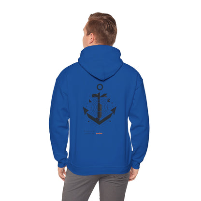 Anxiety drifts, together we anchor Hoodie