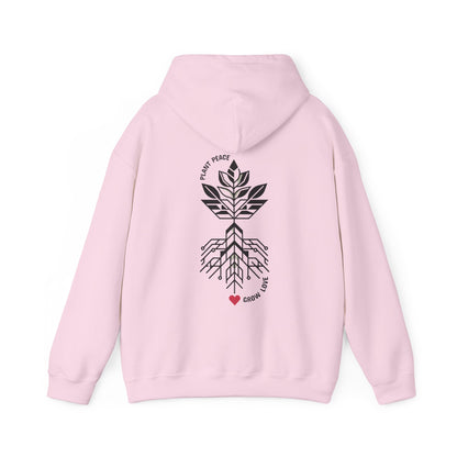 Plant peace, Grow love Hoodie