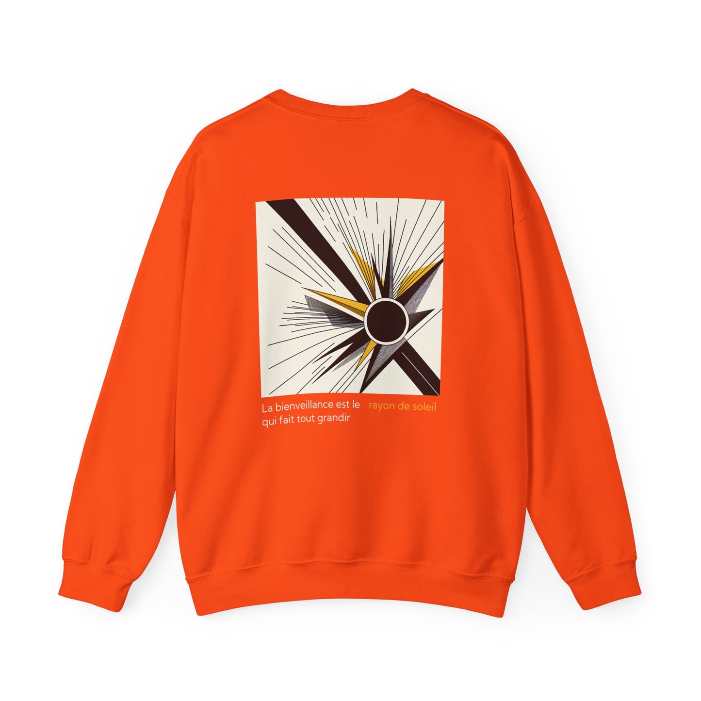 La bienveillance est le rayon de soleil qui fait tout grandir. Sweat à col rond 