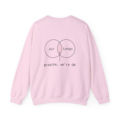 Breathe, we're Ok Crewneck