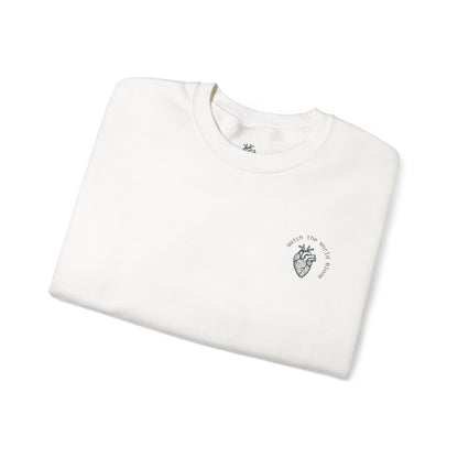 Let your kindness be like a river, Gentle and impossible to stop Crewneck