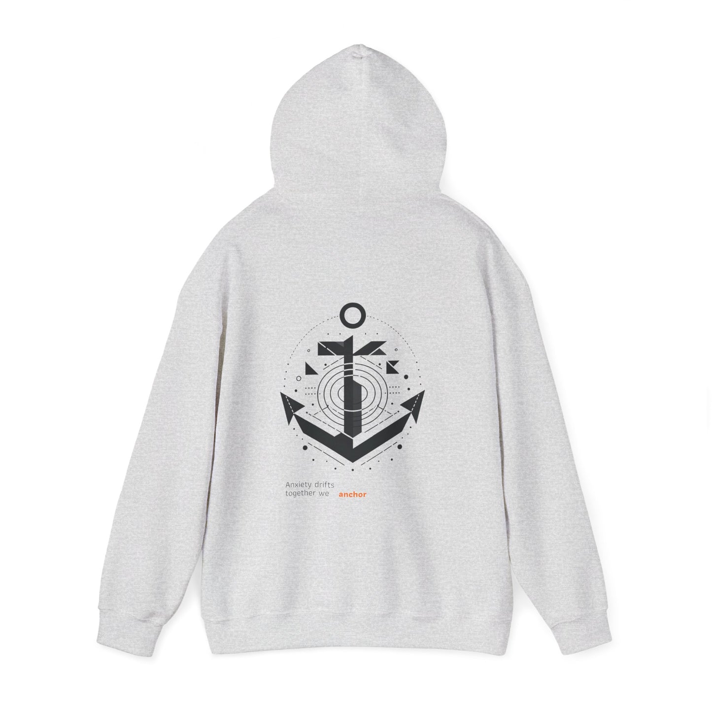 Anxiety drifts, together we anchor Hoodie