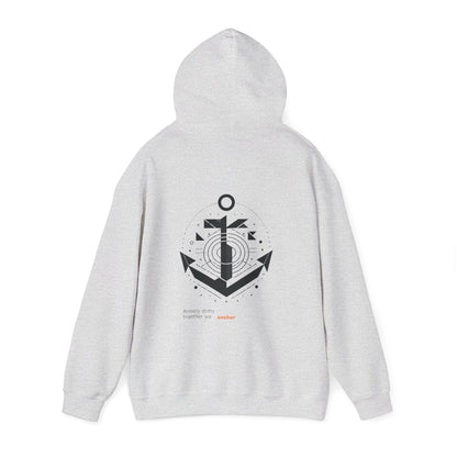 Anxiety drifts, together we anchor Hoodie