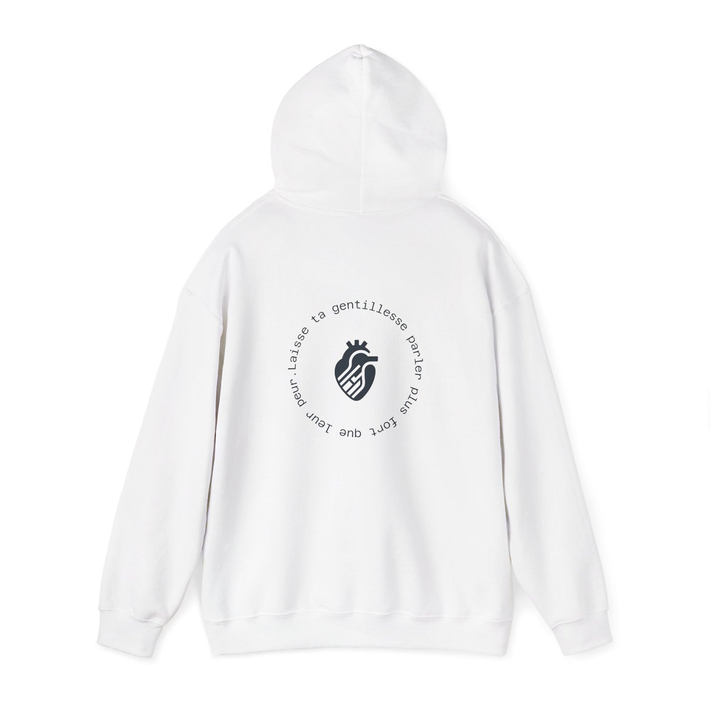 Laisse ta gentillesse parler plus fort que leur peur Hoodie