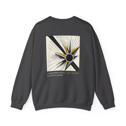 La bienveillance est le rayon de soleil qui fait tout grandir. Sweat à col rond 