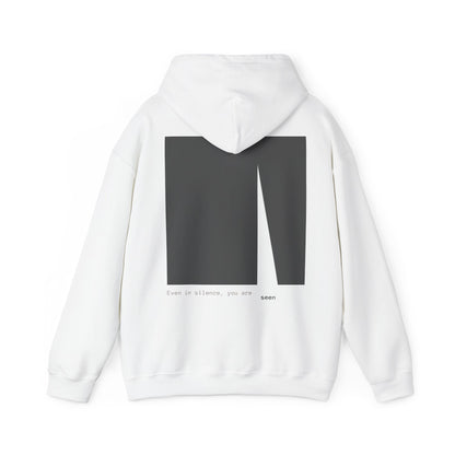 Even in Silence, you are seen Hoodie. Illustration by Moby Obscura