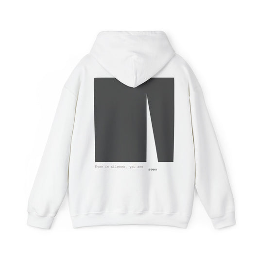 Even in Silence, you are seen Hoodie. Illustration by Moby Obscura