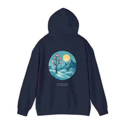 In a snowy world, hold onto wonder Hoodie