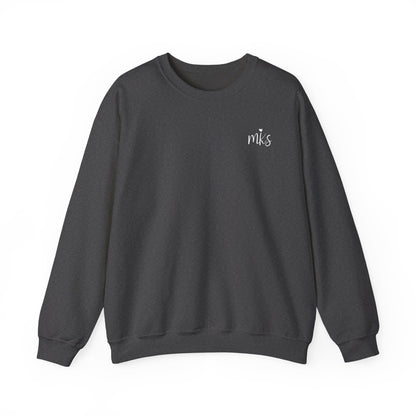 Let your kindness be like a river, Gentle and impossible to stop Crewneck