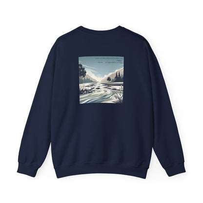Laisse ta bienveillance être telle une rivière, douce et impossible à arrêter Crewneck