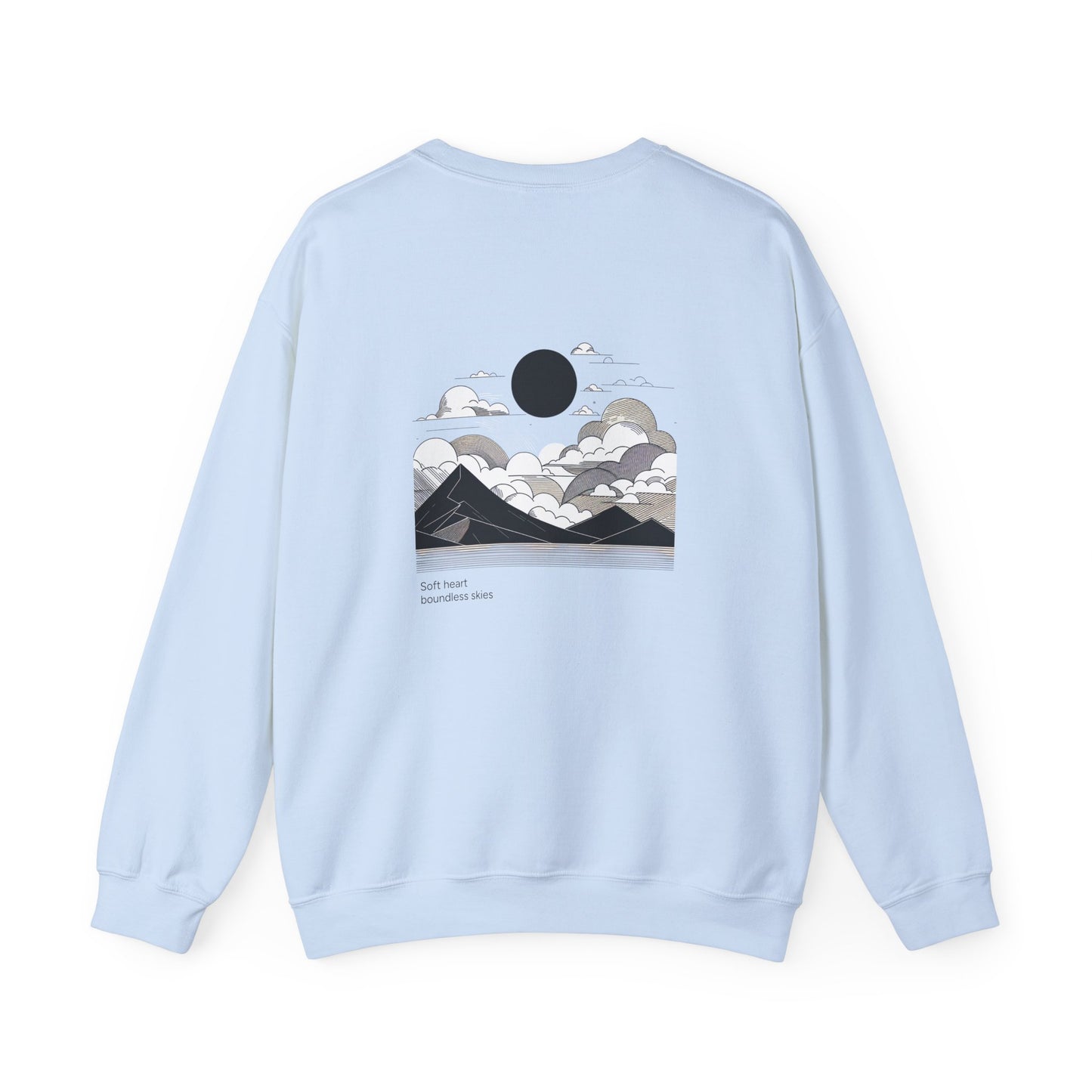 Soft heart, boundless skies Crewneck