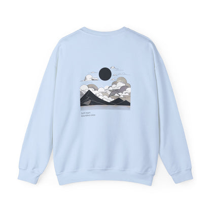 Soft heart, boundless skies Crewneck