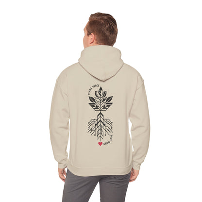 Plant peace, Grow love Hoodie