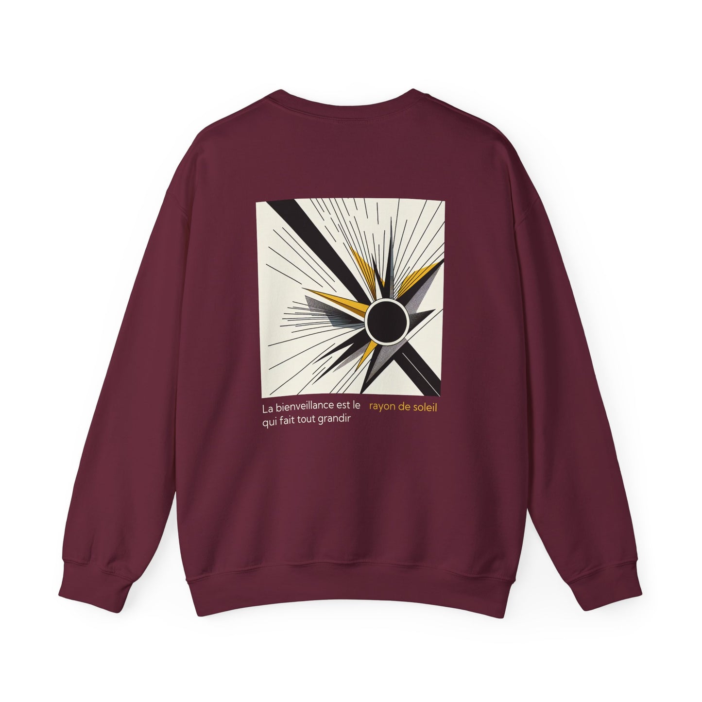 La bienveillance est le rayon de soleil qui fait tout grandir. Sweat à col rond 