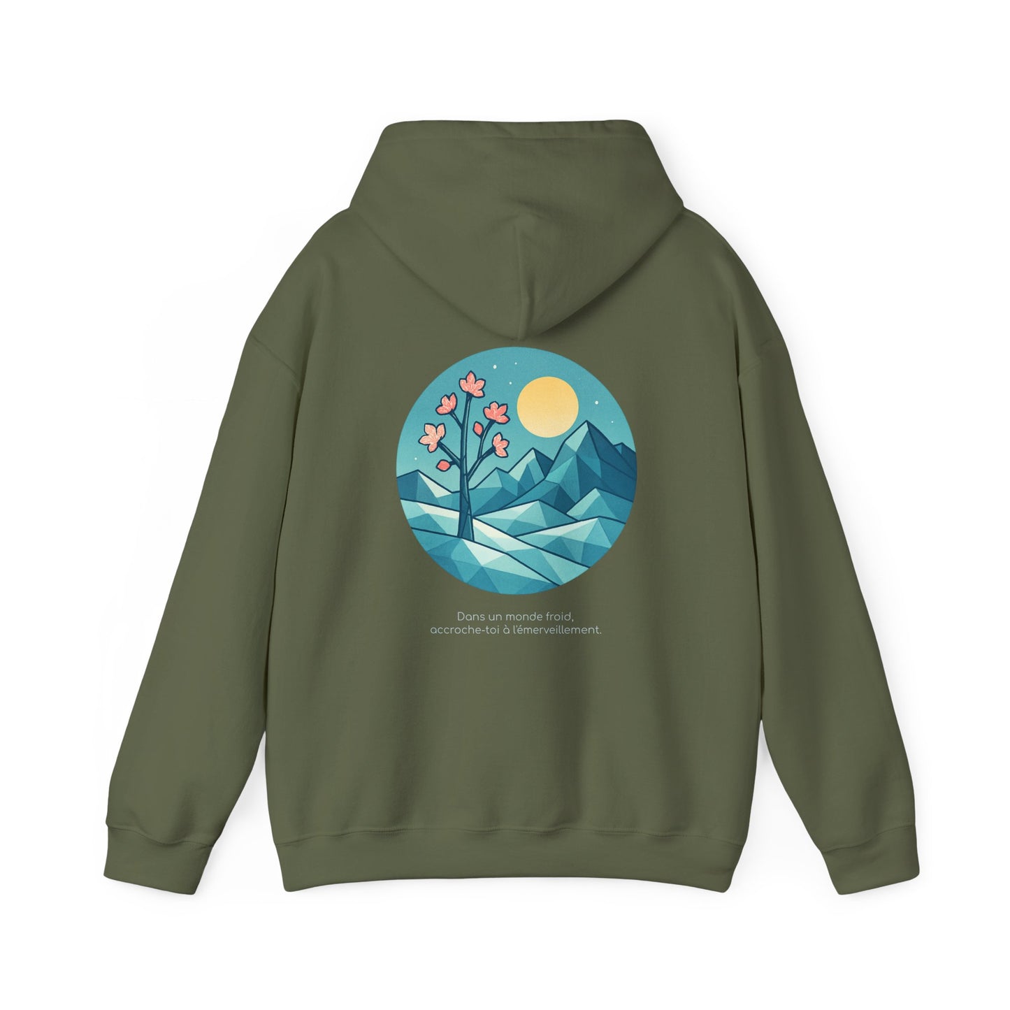 Dans un monde froid, accroche-toi à l'émerveillement Hoodie
