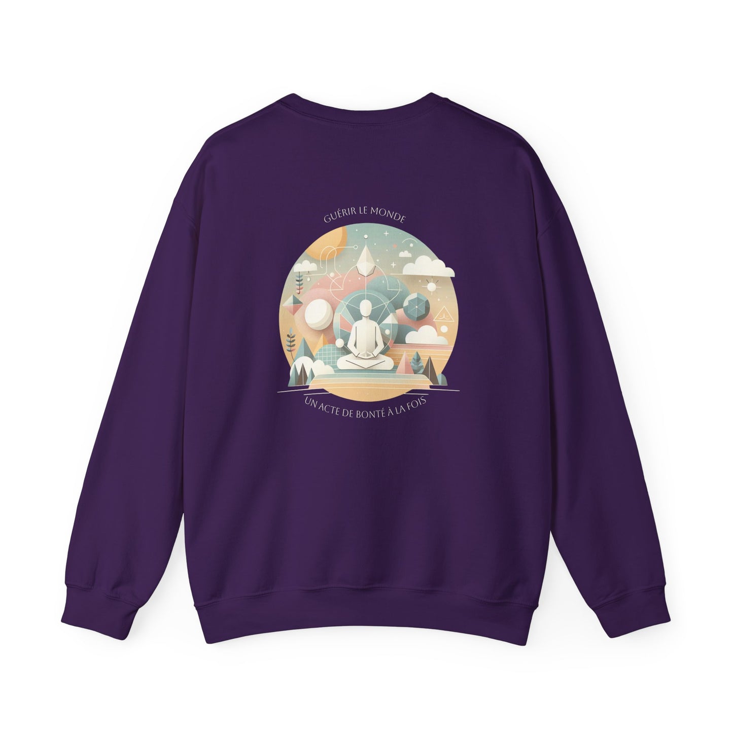 Guérir le monde, un acte de bonté à la fois. Sweat à col rond 