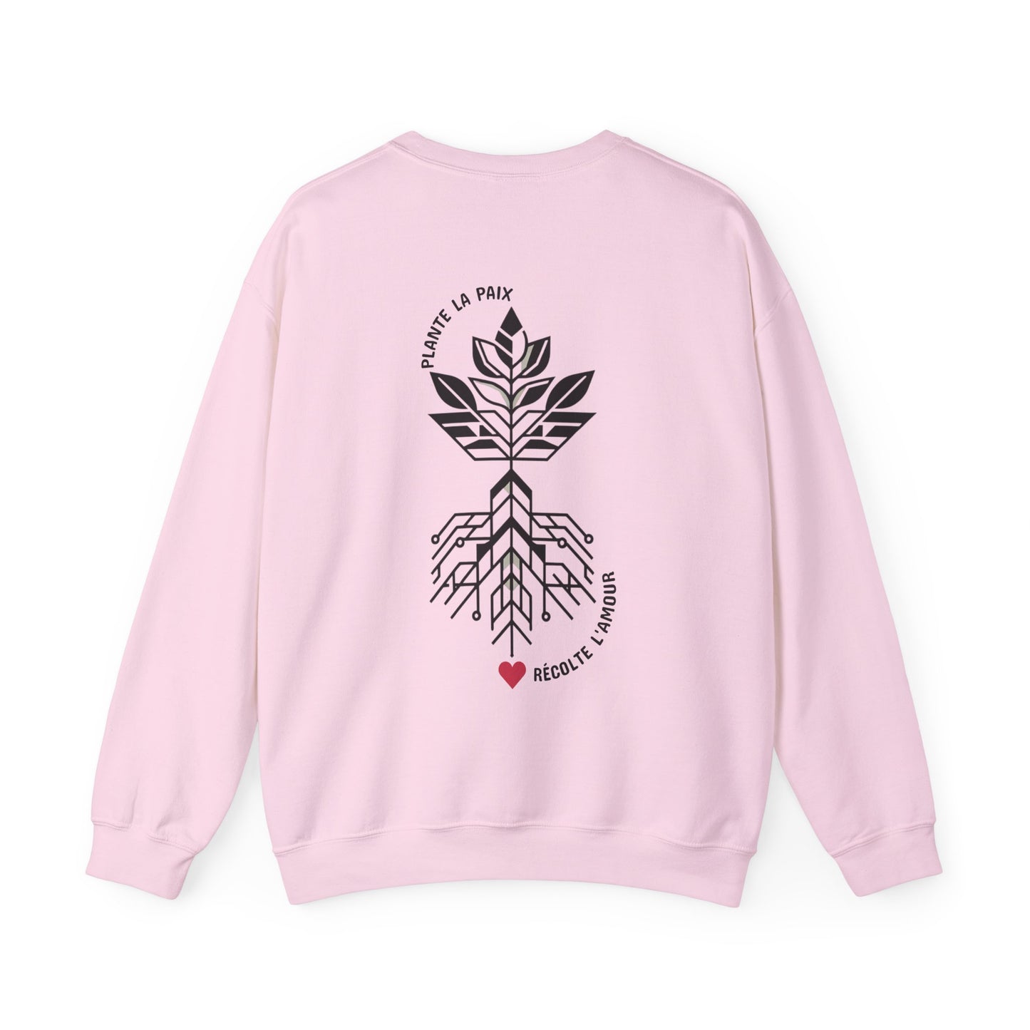 Plante la paix, récolte l’amour Crewneck