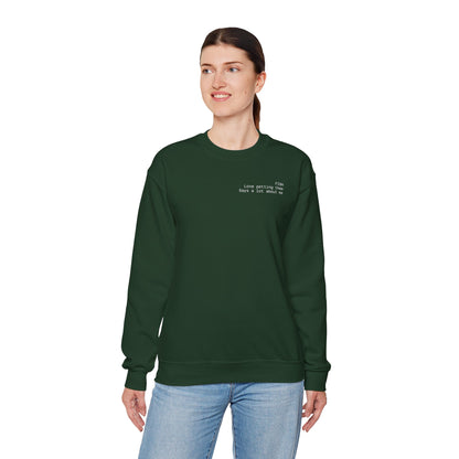 Fish, love petting them, says a lot about me Crewneck