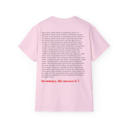 How much wood would a woodchuck chuck if a woodchuck could chuck wood? T-shirt