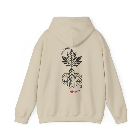 Plant peace, Grow love Hoodie