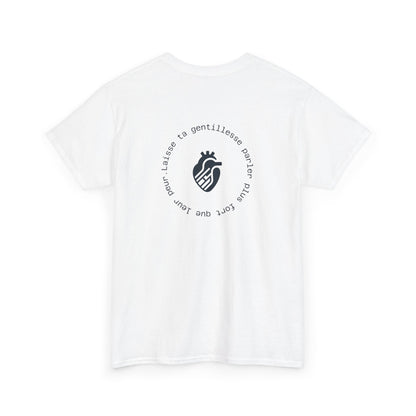 Laisse ta gentillesse parler plus fort que leur peur T-shirt