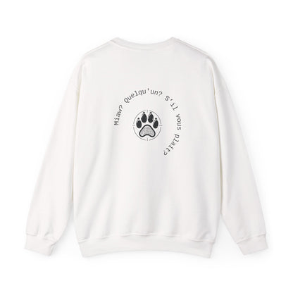 Miaw? Quelqu'un? S’il vous plaît? Crewneck