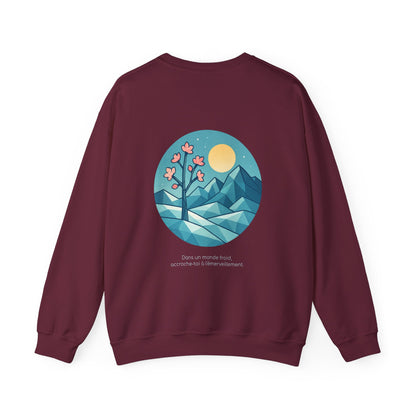 Dans un monde froid, accroche-toi à l'émerveillement, Crewneck