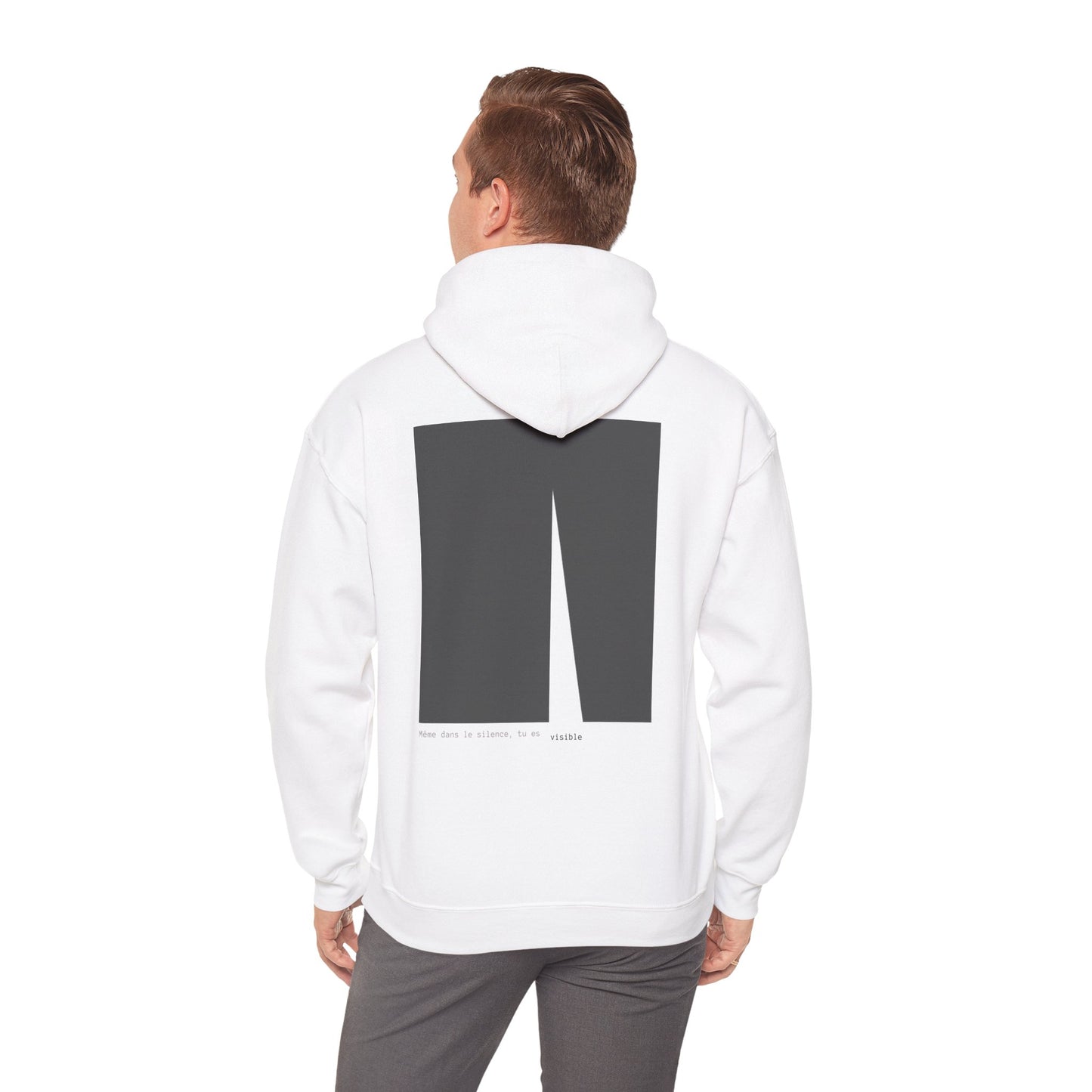 Même dans le silence, tu es visible. Hoodie. Illustration par Moby Obscura