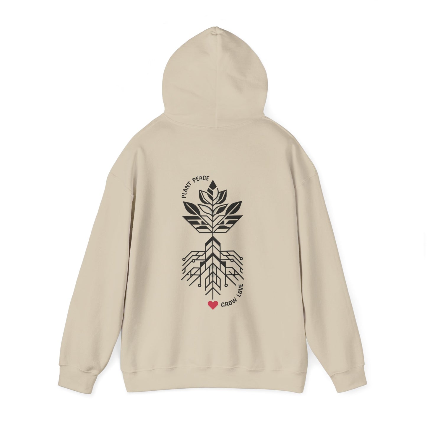 Plant peace, Grow love Hoodie