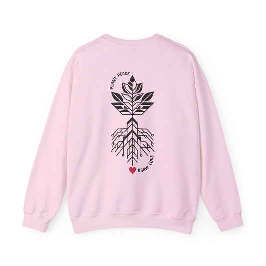 Plant peace, grow love Crewneck