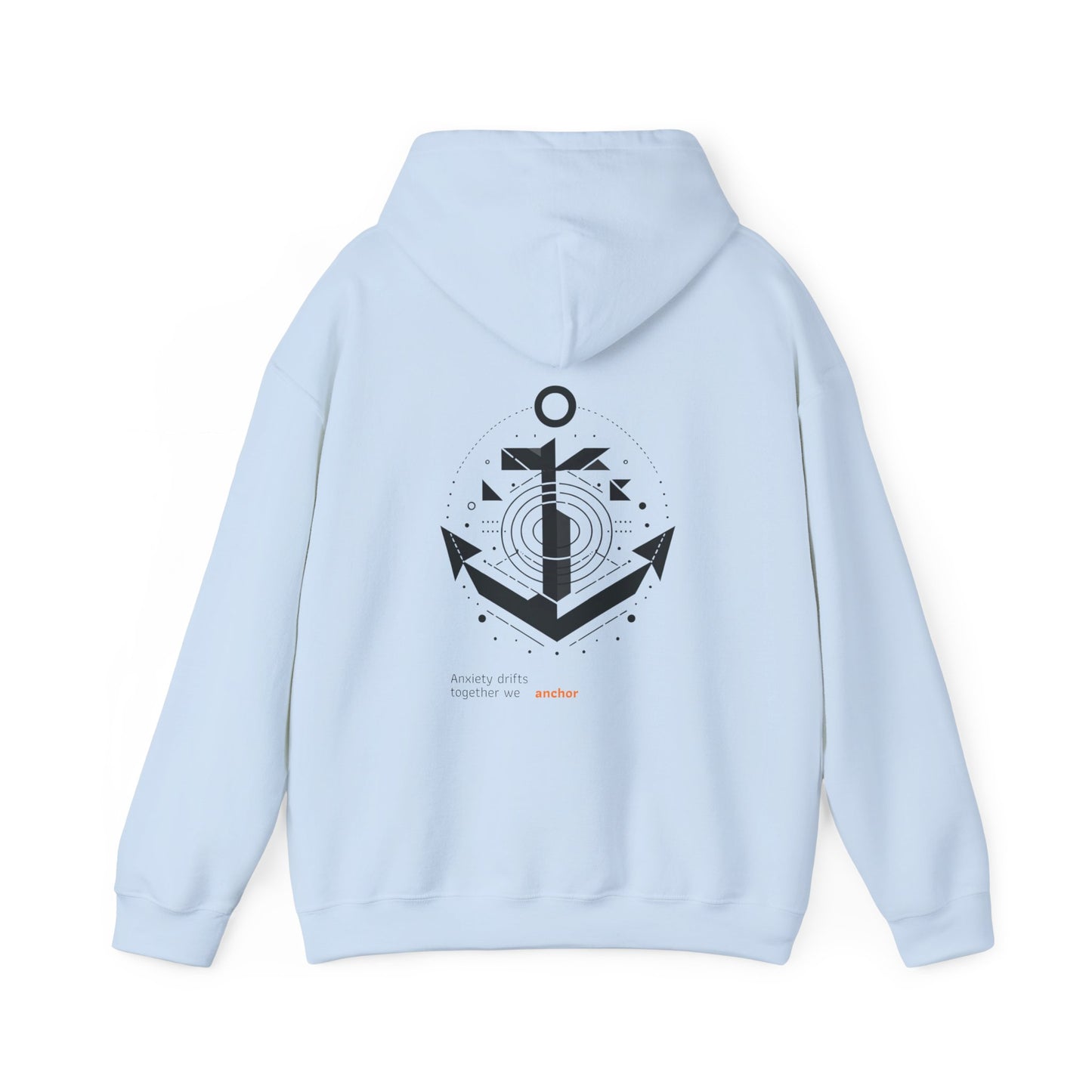 Anxiety drifts, together we anchor Hoodie