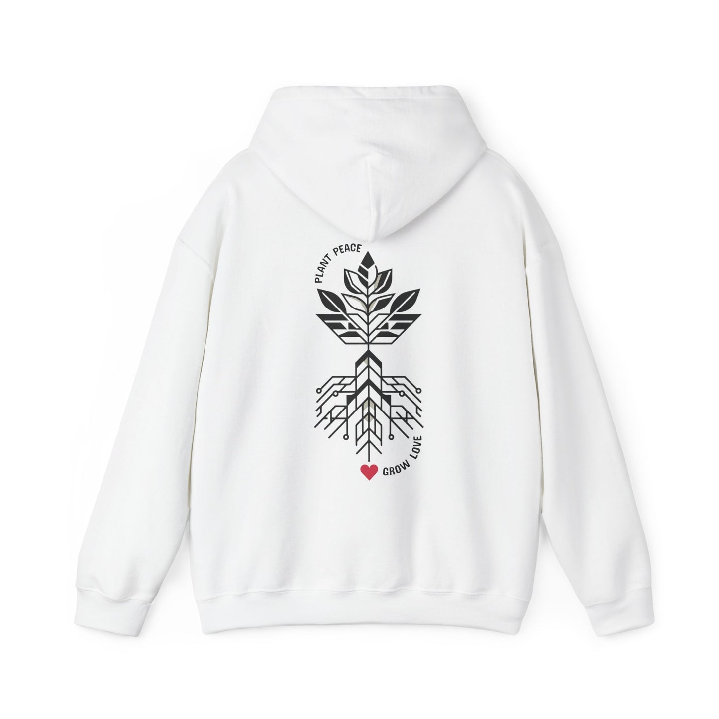 Plant peace, Grow love Hoodie