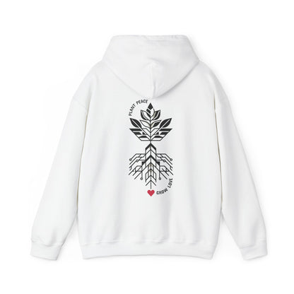 Plant peace, Grow love Hoodie
