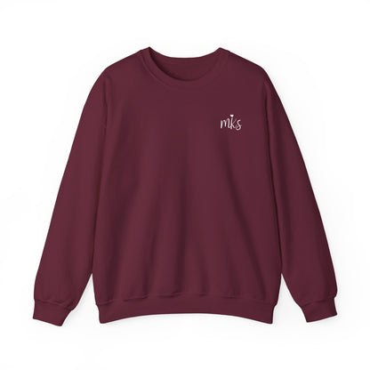 Let your kindness be like a river, Gentle and impossible to stop Crewneck